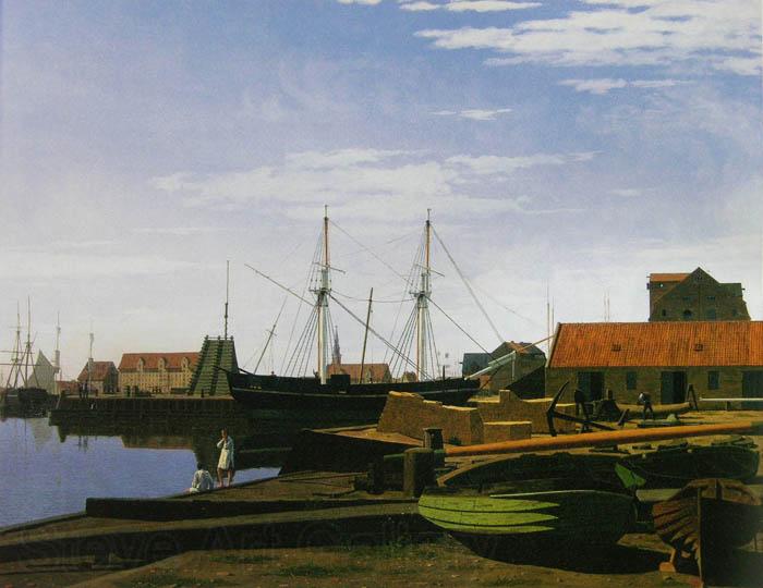 unknow artist View_of_Larsen_Square_near_Copenhagen_Harbor Norge oil painting art